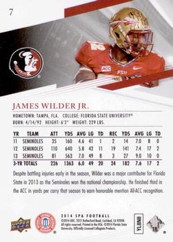 2014 SP Authentic #7 James Wilder Jr. Back