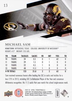 2014 SP Authentic #13 Michael Sam Back