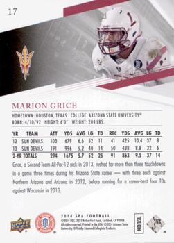 2014 SP Authentic #17 Marion Grice Back