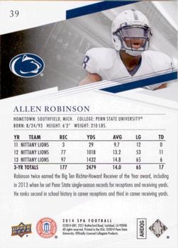 2014 SP Authentic #39 Allen Robinson Back