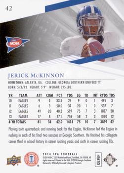 2014 SP Authentic #42 Jerick McKinnon Back