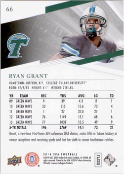 2014 SP Authentic #66 Ryan Grant Back
