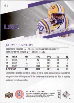 2014 SP Authentic #69 Jarvis Landry Back