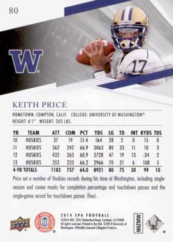 2014 SP Authentic #80 Keith Price Back