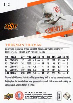 2014 SP Authentic #142 Thurman Thomas Back