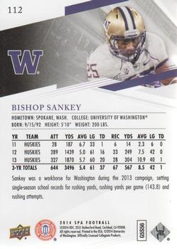 2014 SP Authentic #112 Bishop Sankey Back