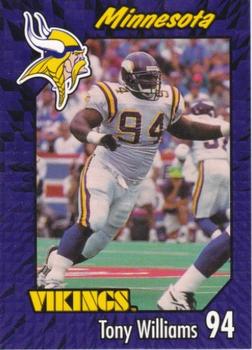 1999 Burger King Minnesota Vikings #3 Tony Williams Front
