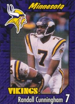 1999 Burger King Minnesota Vikings #7 Randall Cunningham Front