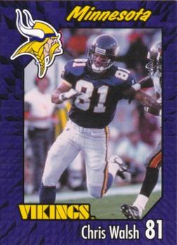 1999 Burger King Minnesota Vikings #18 Chris Walsh Front