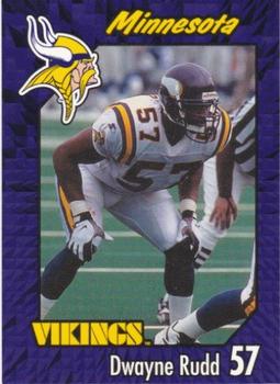 1999 Burger King Minnesota Vikings #22 Dwayne Rudd Front