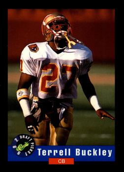 1992 Classic Blister #59 Terrell Buckley Front