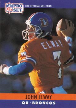 1990 Pro Set FACT Cincinnati #88 John Elway Front