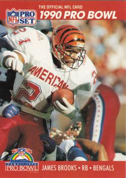 1990 Pro Set FACT Cincinnati #336 James Brooks Front