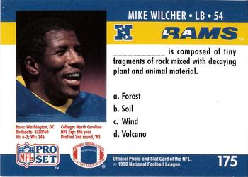 1990 Pro Set FACT Cincinnati #175 Mike Wilcher Back