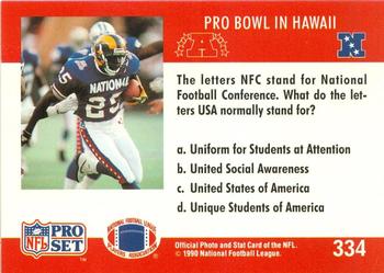 1990 Pro Set FACT Cincinnati #334 Aloha Stadium Back