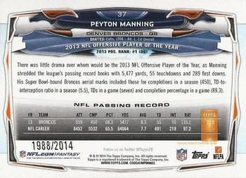 2014 Topps - Camo #37 Peyton Manning Back