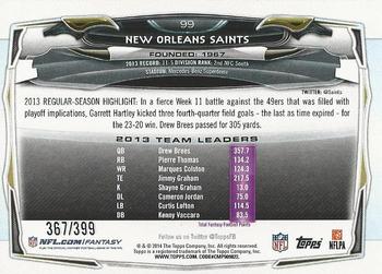 2014 Topps - Camo #99 New Orleans Saints Back