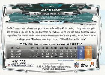 2014 Topps - Camo #121 LeSean McCoy Back