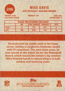 2014 Topps - 1963 Mini #206 Mike Davis Back