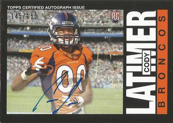 2014 Topps - 1985 Autographs #359 Cody Latimer Front