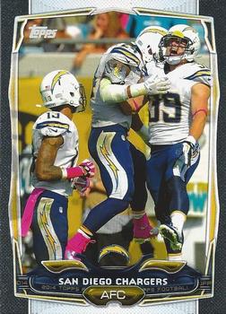2014 Topps - Black #73 San Diego Chargers Front