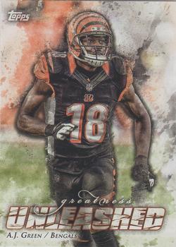 2014 Topps - Greatness Unleashed #GU-AJG A.J. Green Front