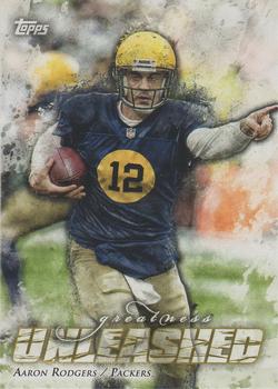 2014 Topps - Greatness Unleashed #GU-AR Aaron Rodgers Front
