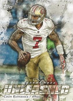 2014 Topps - Greatness Unleashed #GU-CK Colin Kaepernick Front