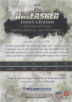2014 Topps - Greatness Unleashed #GU-JG Jimmy Graham Back
