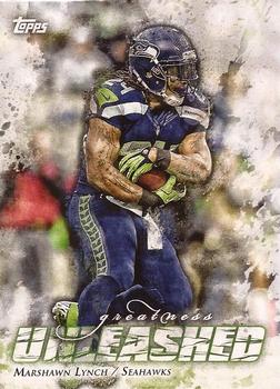 2014 Topps - Greatness Unleashed #GU-ML Marshawn Lynch Front