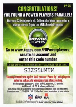 2014 Topps - Power Players #PP-25 Dennis Pitta Back