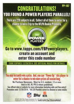 2014 Topps - Power Players #PP-107 Austin Seferian-Jenkins Back