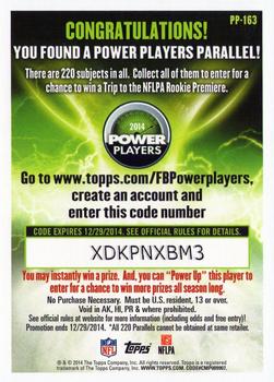 2014 Topps - Power Players #PP-163 Marvin Jones Back