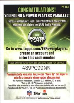 2014 Topps - Power Players #PP-183 Victor Cruz Back