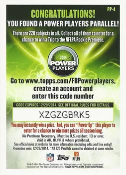 2014 Topps - Power Players #PP-4 DeSean Jackson Back