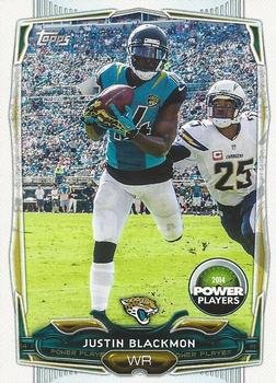 2014 Topps - Power Players #PP-75 Justin Blackmon Front