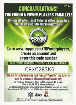 2014 Topps - Power Players #PP-77 Kenny Stills Back