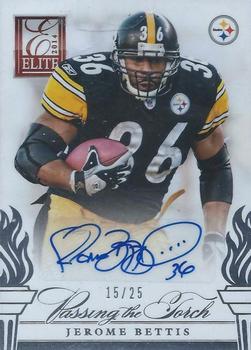 2014 Panini Elite - Passing the Torch Autographs #6 Jerome Bettis / Le'Veon Bell Front