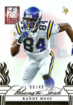 2014 Panini Elite - Passing the Torch Gold #12 Randy Moss / Cordarrelle Patterson Front