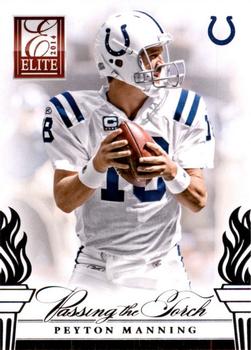 2014 Panini Elite - Passing the Torch Silver #7 Peyton Manning / Andrew Luck Front