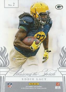 2014 Panini Elite - Passing the Torch Silver #2 Robert Griffin III / Eddie Lacy Back