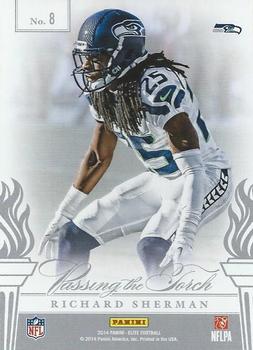 2014 Panini Elite - Passing the Torch Silver #8 Marcus Trufant / Richard Sherman Back
