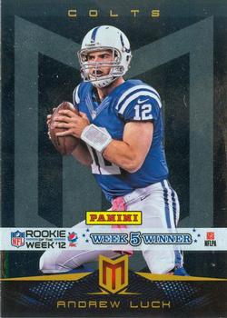 2012 Panini Contenders - Pepsi Max Rookie Of The Week Target Exclusive #5 Andrew Luck Front