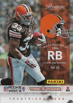 2012 Panini Contenders - Pepsi Max Rookie Of The Week Target Exclusive #2 Trent Richardson Front