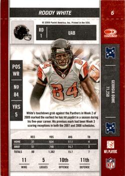 2009 Playoff Contenders #6 Roddy White Back