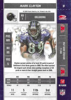 2009 Playoff Contenders #9 Mark Clayton Back