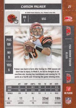 2009 Playoff Contenders #21 Carson Palmer Back