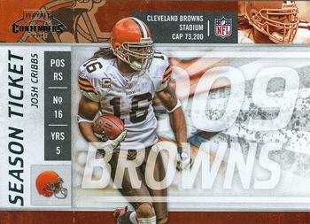 2009 Playoff Contenders #24 Josh Cribbs Front