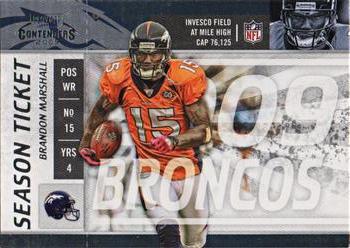 2009 Playoff Contenders #30 Brandon Marshall Front