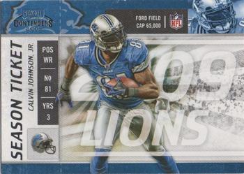 2009 Playoff Contenders #33 Calvin Johnson Front